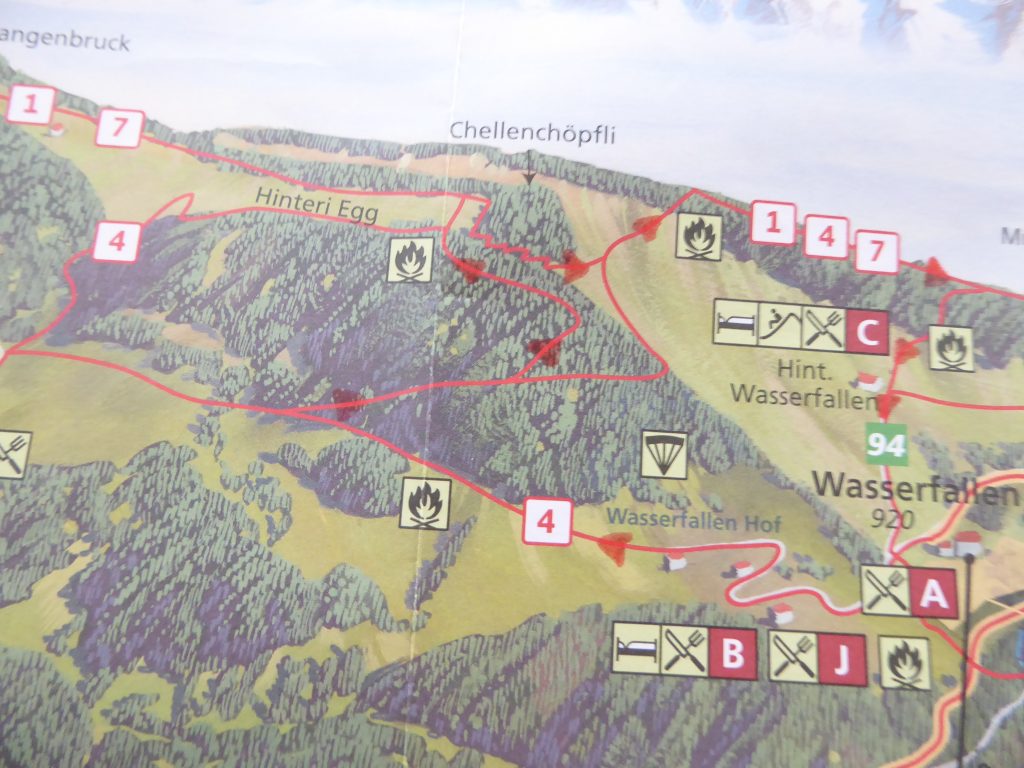 Wanderung mit dem Hund in Reigoldswil Basel-Landschaft, Wanderrouten-Karte
