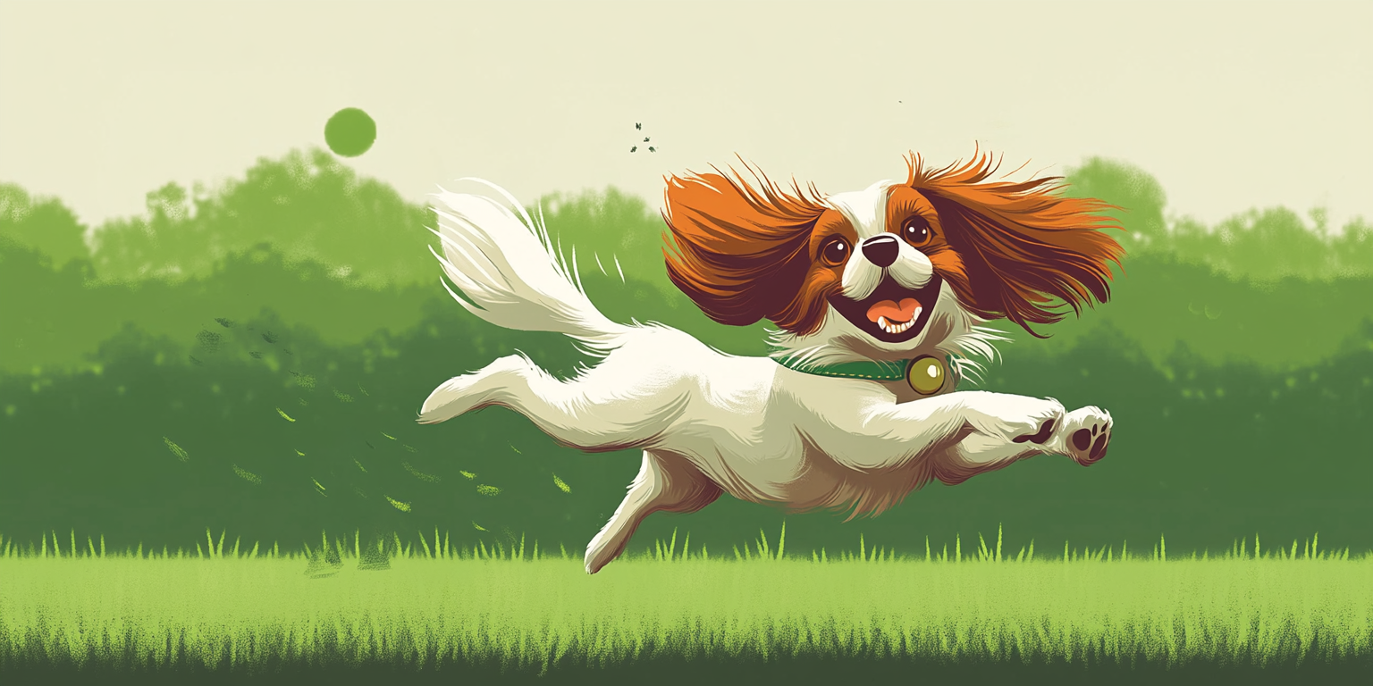 Rennender Hund